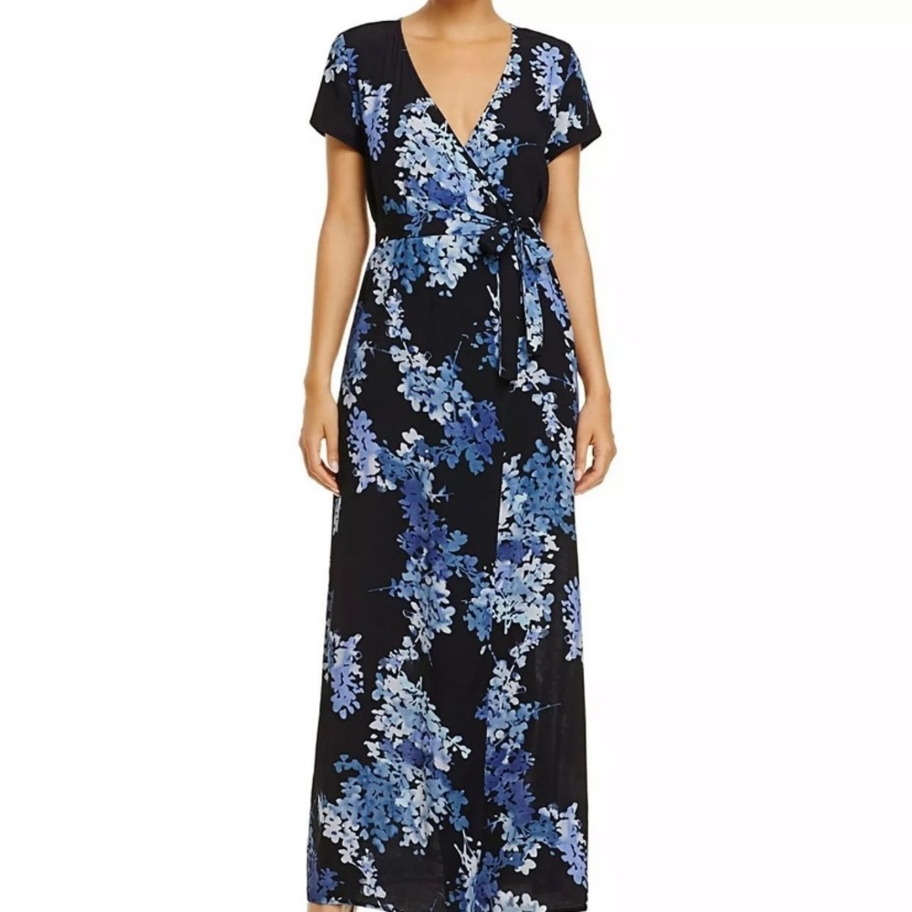 Olivaceous maxi wrap dress
